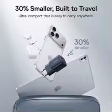 Cargador Baseus 30W GaN PD para iPhone 17 16 15 14 13 12 Max, Cargador Rápido PD3.0 QC3.0, Cargador Tipo C para Teléfonos y Tabletas