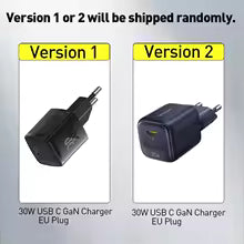 Cargador Baseus 30W GaN PD para iPhone 17 16 15 14 13 12 Max, Cargador Rápido PD3.0 QC3.0, Cargador Tipo C para Teléfonos y Tabletas