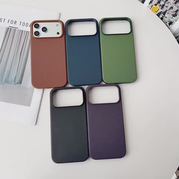 Funda Tejida de Alta Calidad con Tecnología Original para iPhone 17 16 15 14 13 Pro Max 17 Air, Oficial, Compatible con Magsafe, Protección Magnética